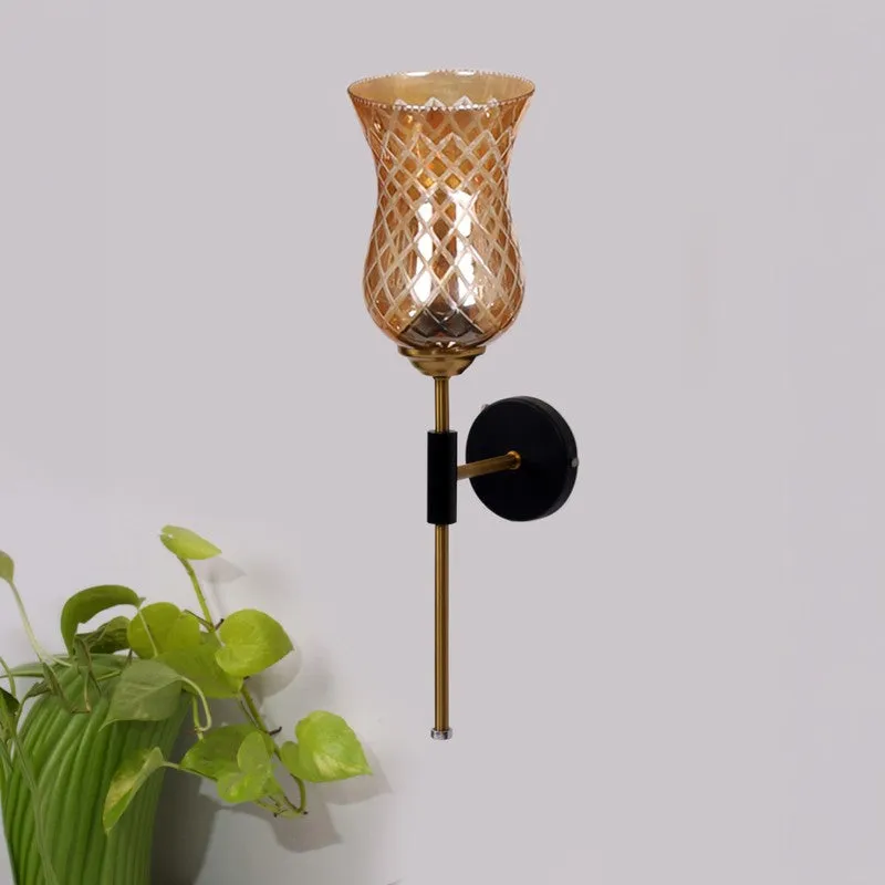 Honey Glow Decorative Glass Wall Lamp media 3