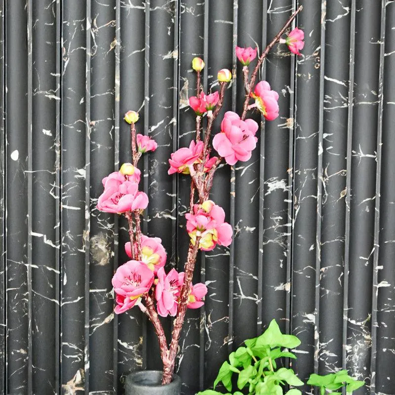 Artificial Plum Blossom Flower Stick media 1