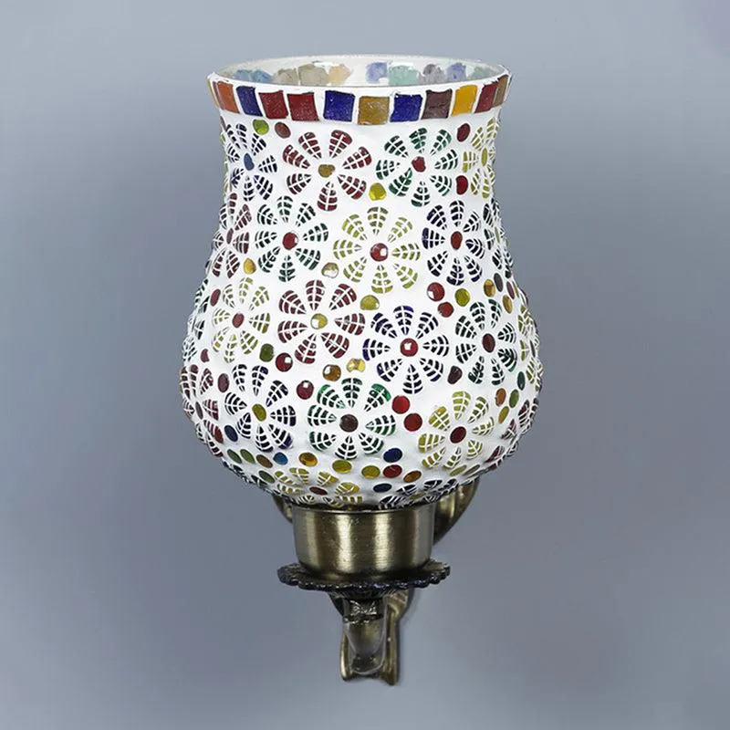 Bido Love Gleam Mosaic Glass & Metal Wall Lamp media 4