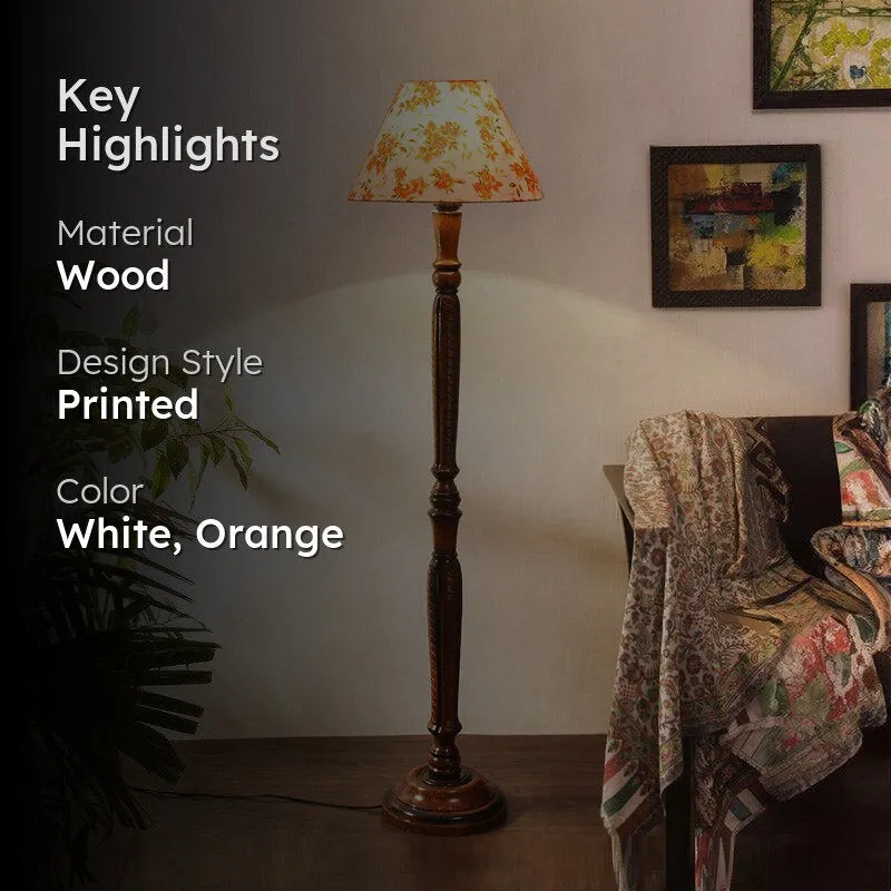 Ibis Hima Vintage Wooden Floor Lamp media 2