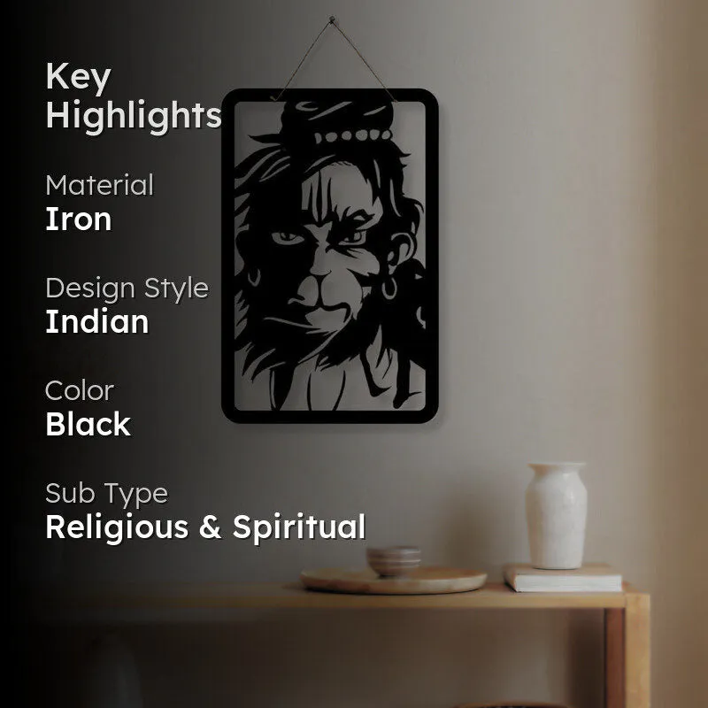 Hanuman's Silhouette Iron Wall Accent media 2