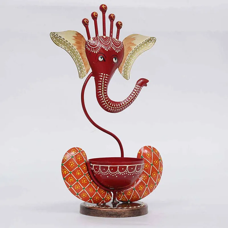 Ganesha Form Tea Light Holder media 3