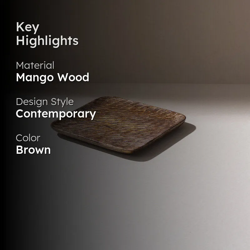 Eleganza Handcrafted Mango Wood Platter media 2