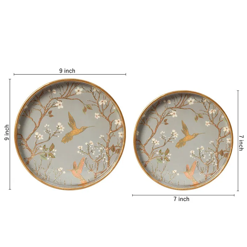Sterling Flight Enamel Coated Serving Tray (Round) - Set Of Two media 7