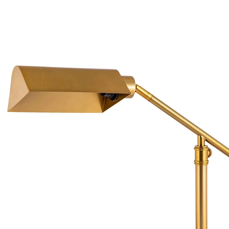 AarviDecor Jasper Designer Metal Table Lamp - Gold media 5