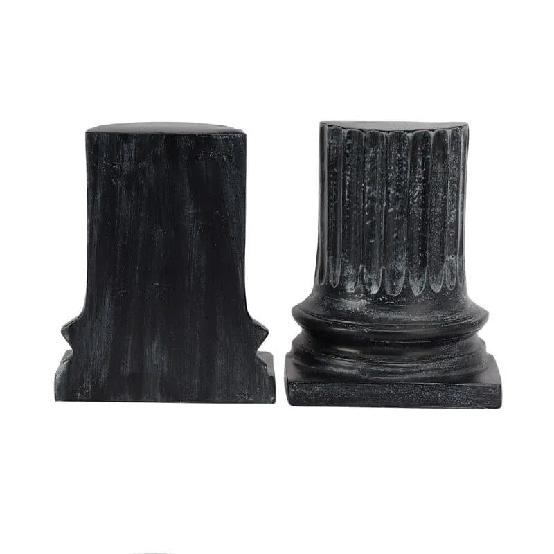 Ancient Pillar Book Ends (Black) - Set Of Two media 5