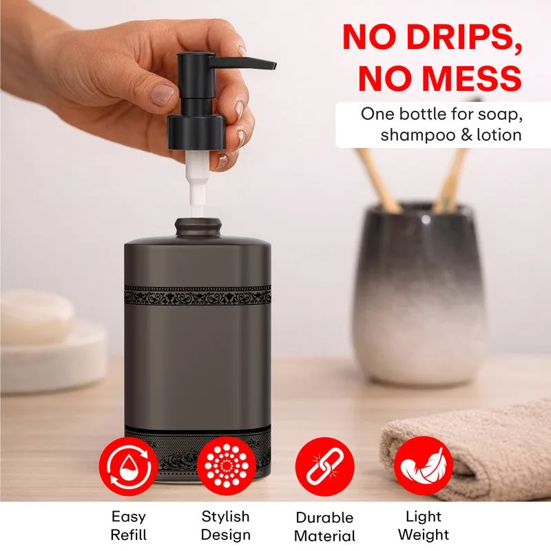 Rioware Drape Form Ceramic Soap Dispenser (300 mL) - Black media 9