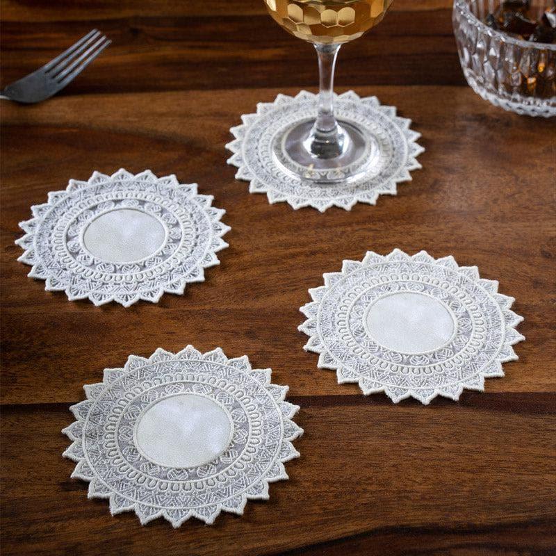 Embroidered French Star Doily - Set Of Four media 3