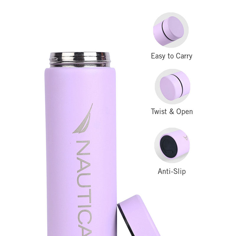 Nautica Crystallum Insulated Stainless Steel Hot & Cold Travel Bottle (Lavender) - 500 mL media 4