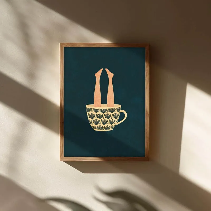 Sip & Drown Archival Canvas Wall Art - Brown media 3