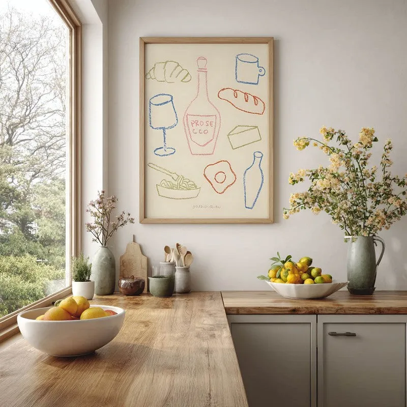 Flavour Feast Archival Canvas Wall Art - Brown media 5