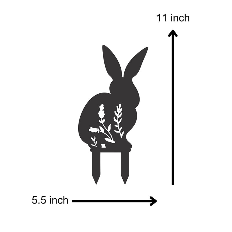 Rabbit Rolly Garden Stake - Set Of Four media 7