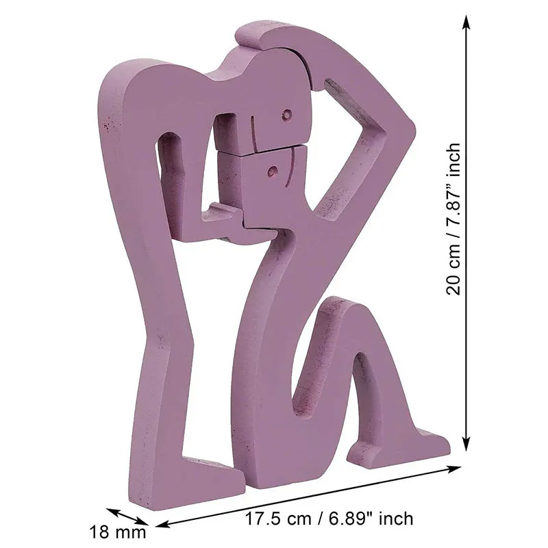 Blushing Desire Wooden Valentine's Showpiece media 7