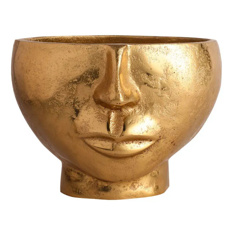 Celine Two Face Vase - Gold media 4