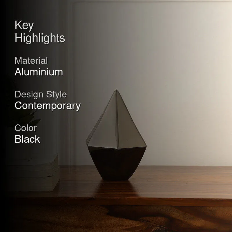 Pyramid Decorative Jar (Black) - Small media 2