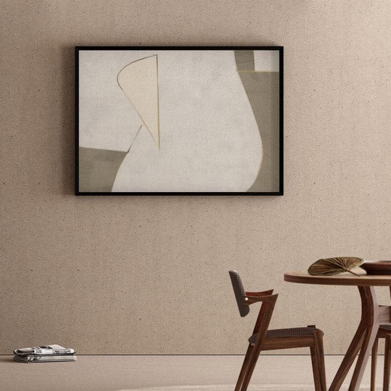 Abstract Clive Canvas Wall Painting - Black Frame