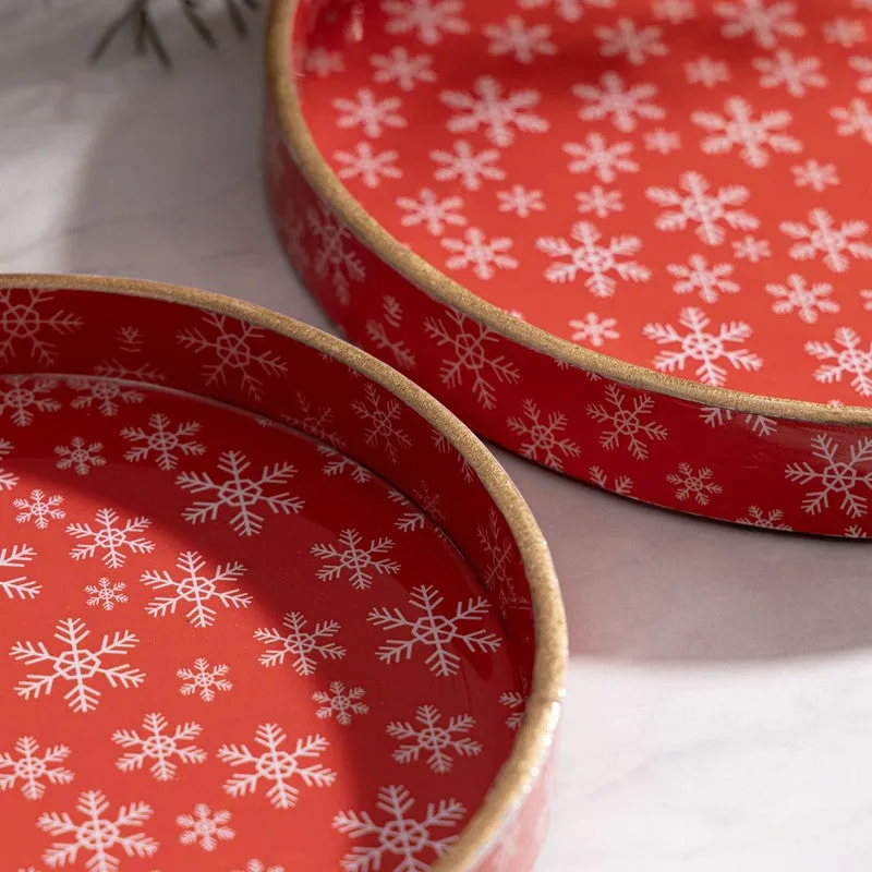Holly Cheer Serving Tray - Set Of Two media 3