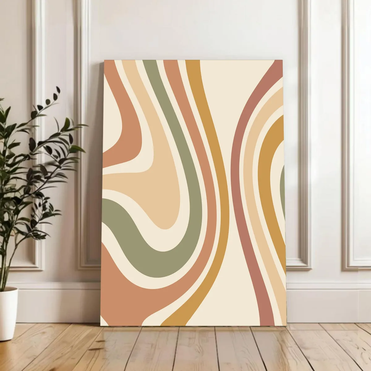 Luna & Linen Cotton Canvas Wall Painting media 4