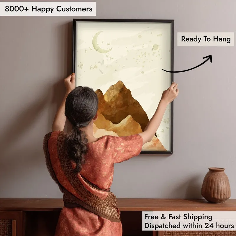Foggy Forest Archival Paper Wall Art With Frame media 6