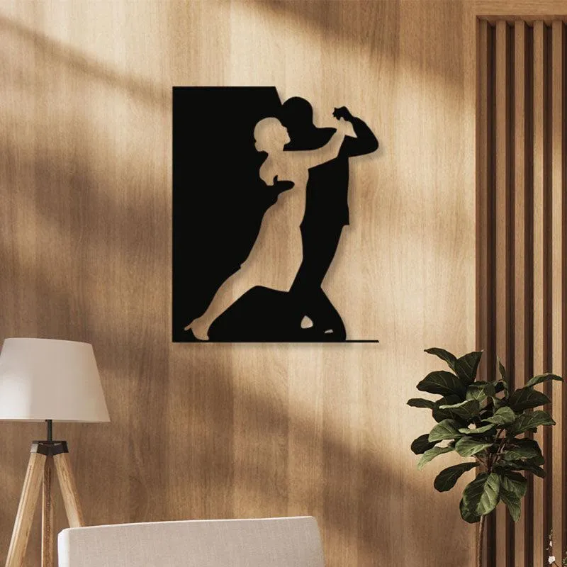 Salsa Dancing Black Iron Wall Accent media 1