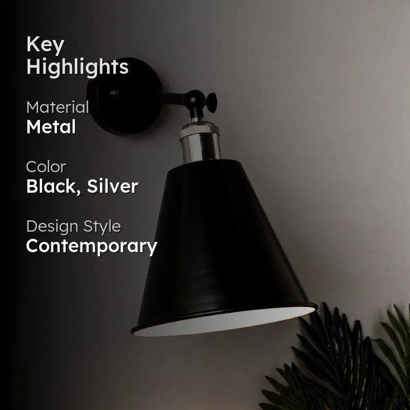 Harpo Metal Wall Lamp - Silver media 2