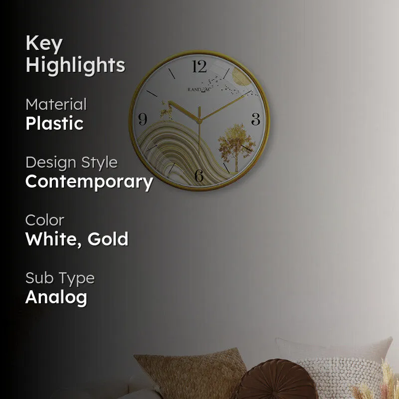 Golden Mirage Wall Clock media 2