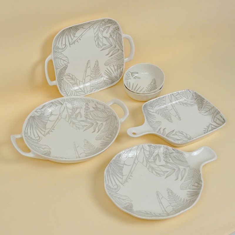 Celene Porcelain Serving Set - Six Piece Set media 3