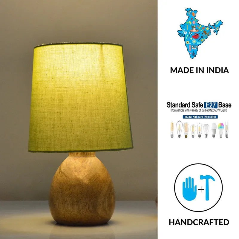 PureVista Wooden Table Lamp - Green media 5