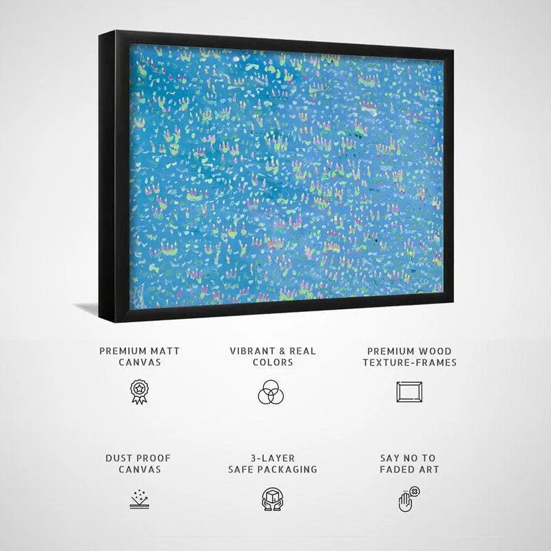 Dancing Lights Canvas Wall Painting - Black Frame media 5