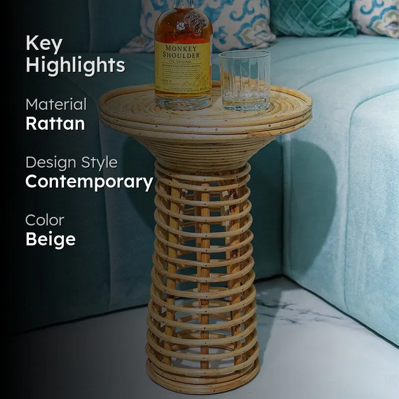 Tani Rattan Accent Table media 2