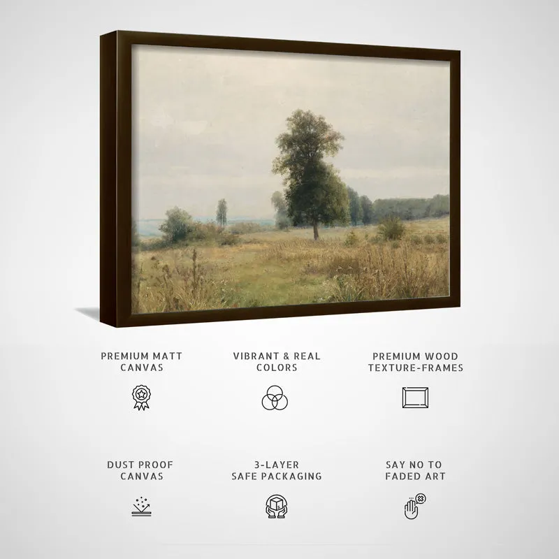 Edge Of Trees Wood Wall Art With Frame - Black media 5