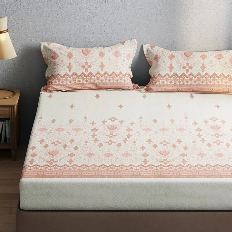 Elvric Bedsheet (Pink) - 115 GSM media 4