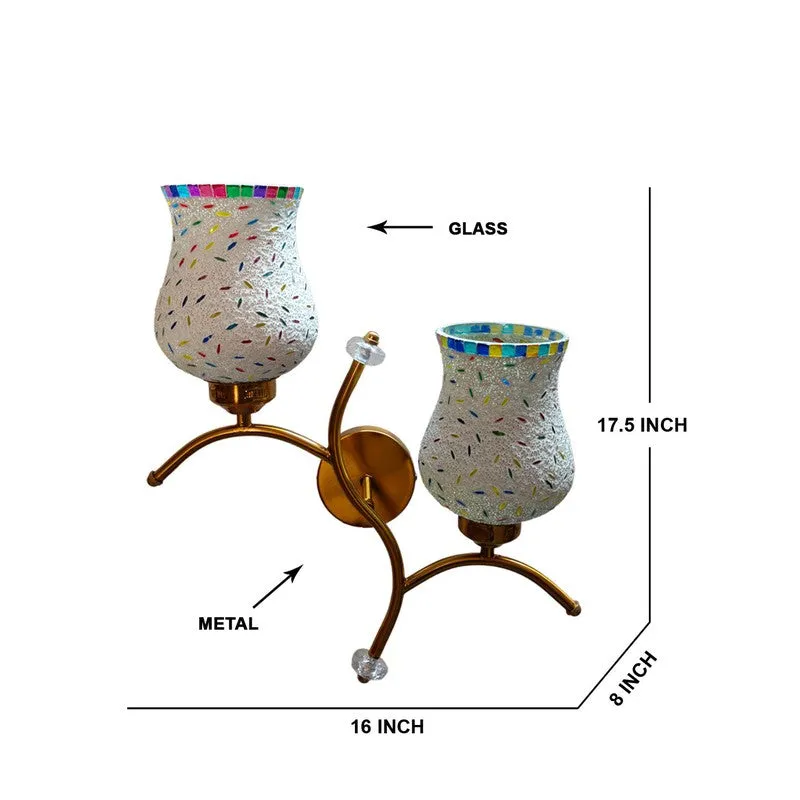 Lumecrest Twin Glass Wall Lamp - Multicolor media 7