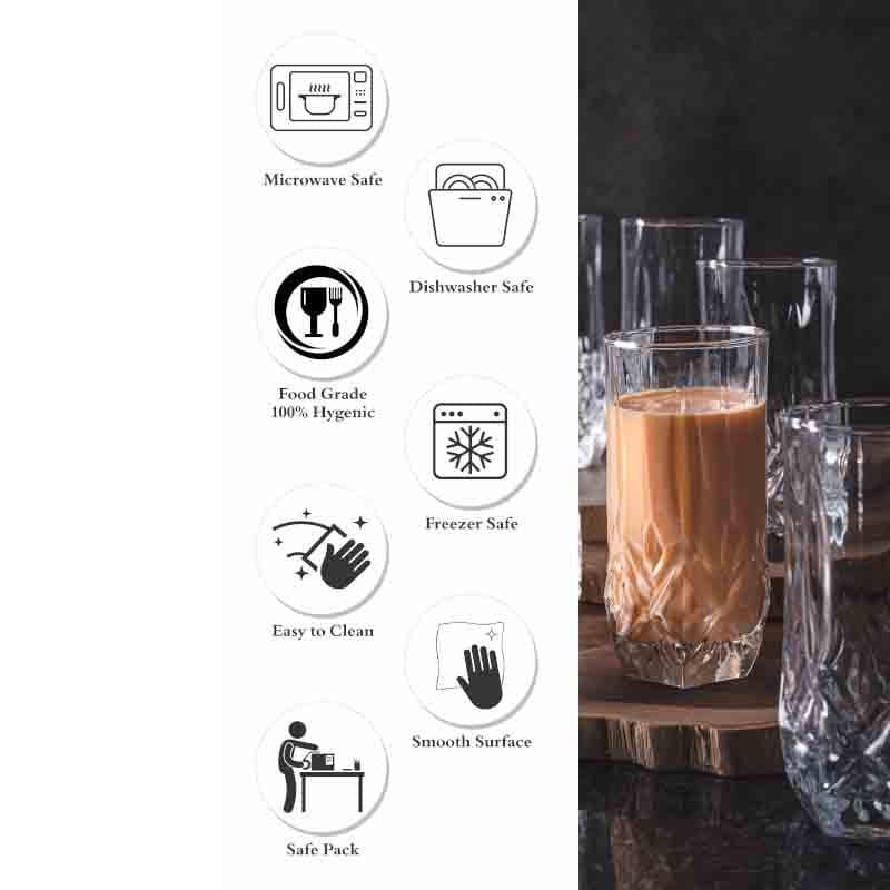 Rubix Glass Tumbler - Set of Six media 6