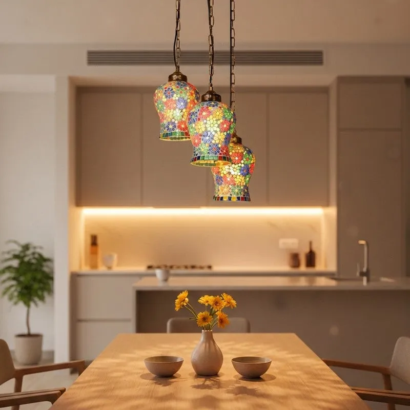 Coloraura Glow Glass Ceiling Lamp - Multicolor media 1