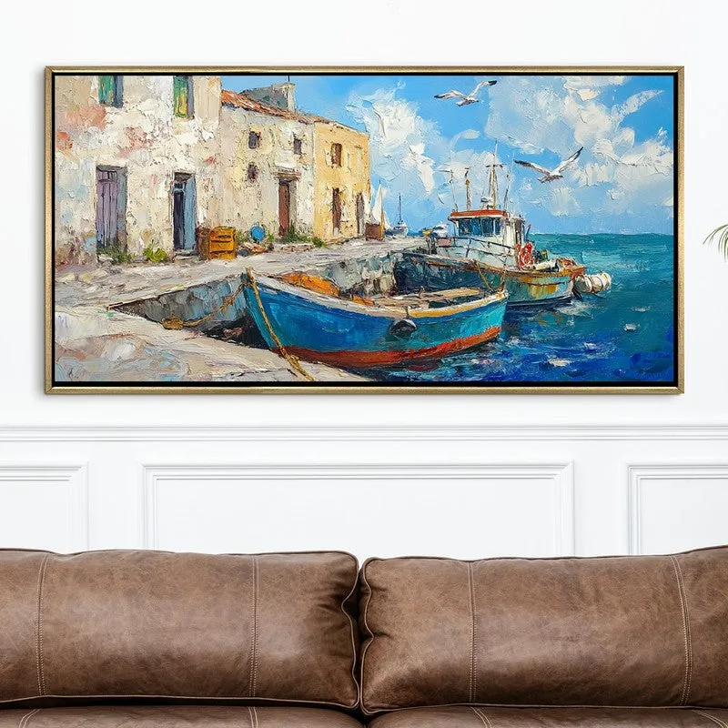 Anchored Light Canvas Wall Painting With Frame media 4