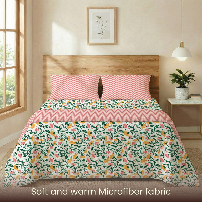 Urban Space Restel Multicolor Glace Cotton,Microfiber Bedding Set (200 TC)  - Four Piece Set media 4