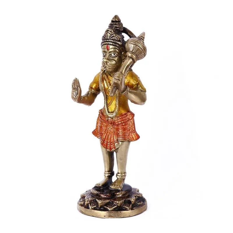 Standing Hanuman Brass Idol media 3