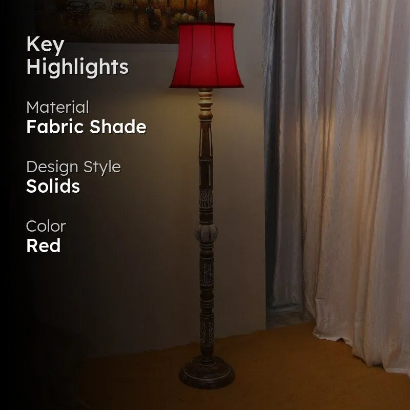 Colton Cone Floor Lamp - Red media 2