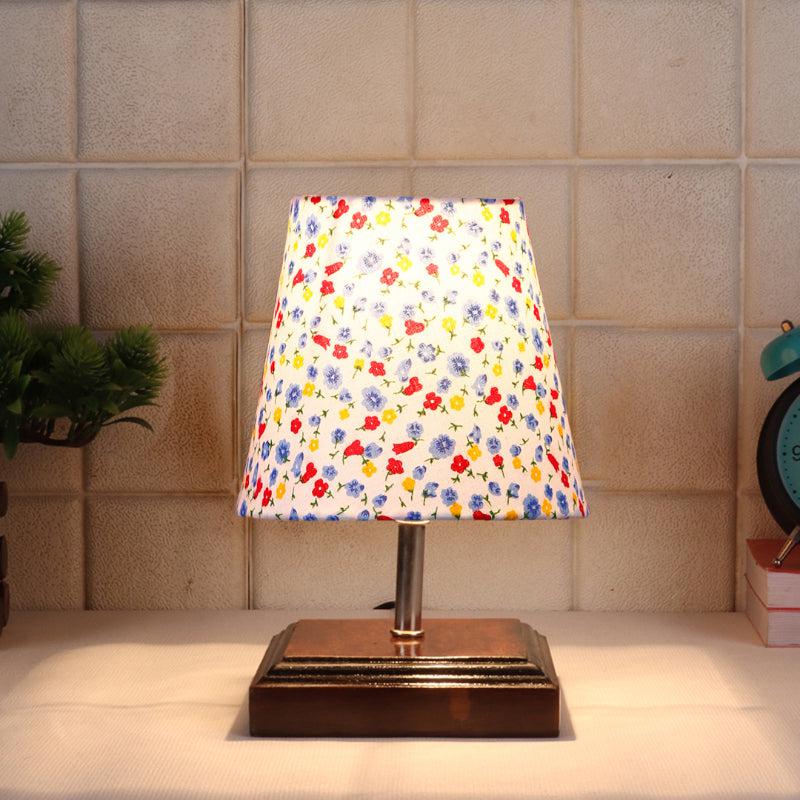 Niksha Color Splash Fabric Table Lamp - Multicolor