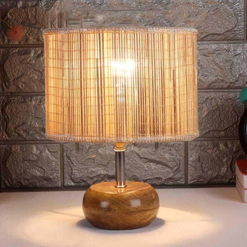 Niro Bamboo Table Lamp - Beige,Brown media 3