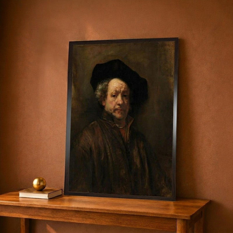 Self-Portrait 1660 Canvas Wall Painting - 9 x 12 Inches