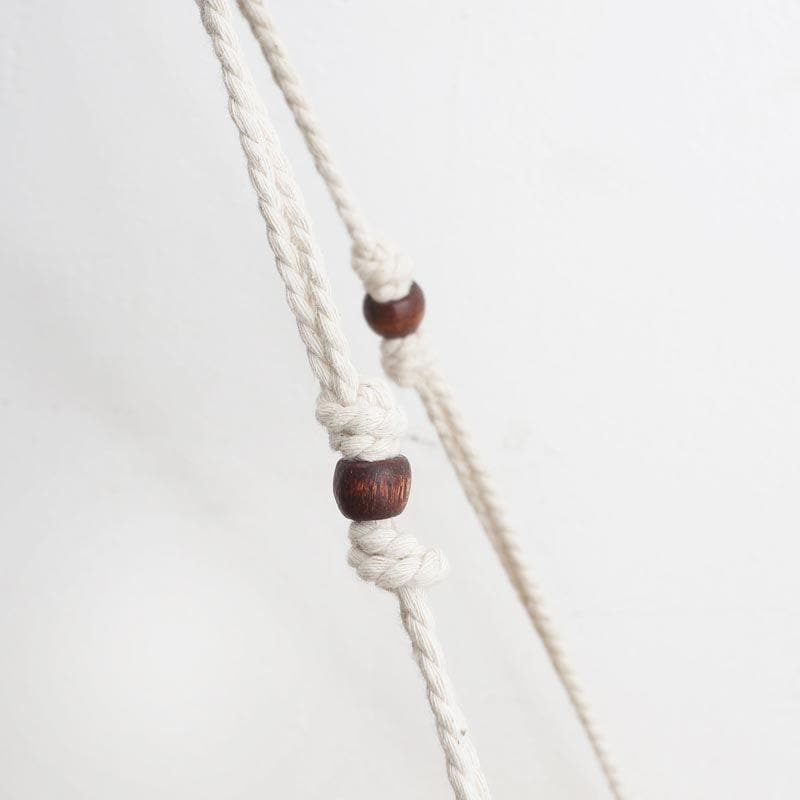Boho Breeze Macrame Hanging Wall Shelf media 5