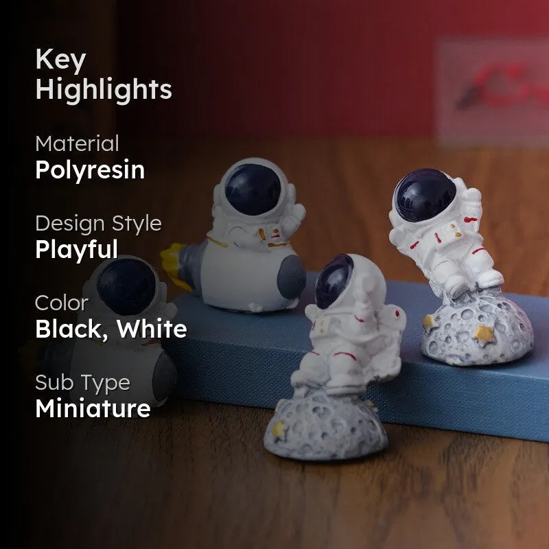 Astronaut Fun Showpiece - Set Of Four media 2