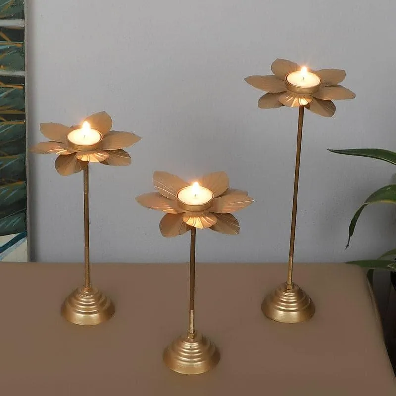 Florencia Tealight Candle Holder - Set Of Three media 1