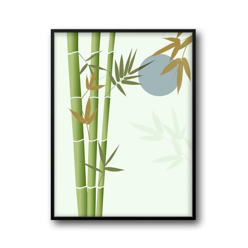 Ethereal Bamboo Botanical Archival Paper Wall Art With Frame media 5