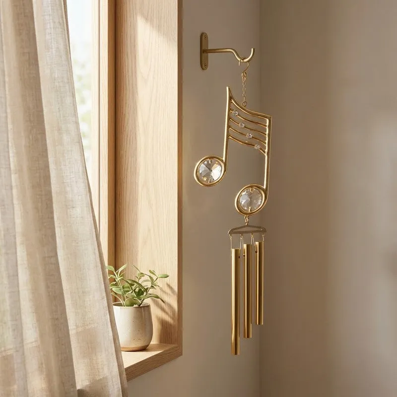 Classic Music 24K Gold Plated Mild Steel Windchime media 1