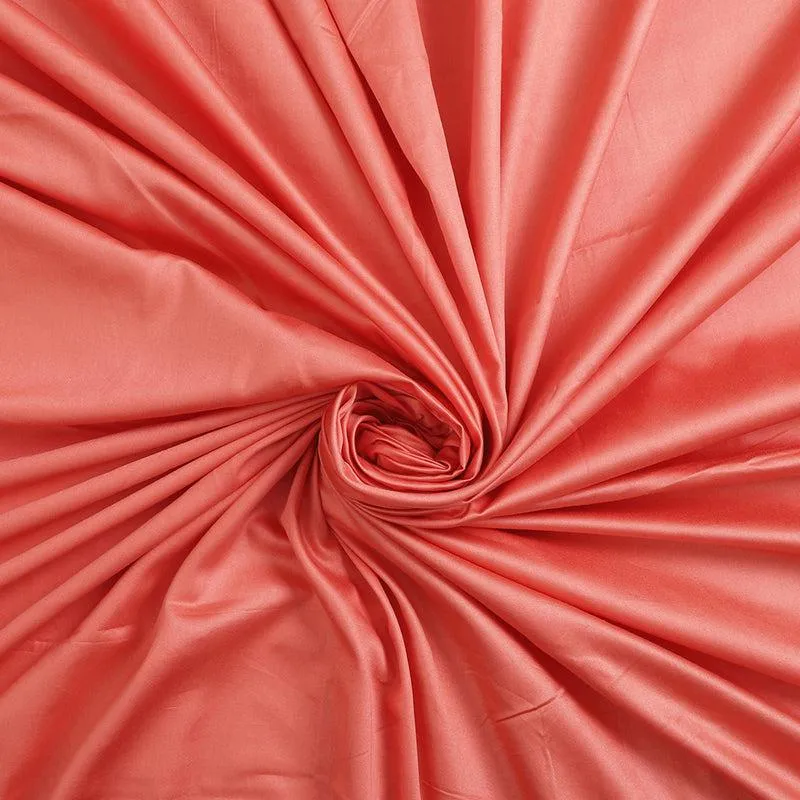 Subtle Grace Solid Cotton Bedsheet (Red) - 130 TC media 4