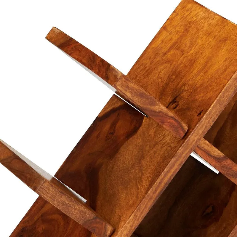 Xverox Sheesham Wooden Wine Rack - Brown media 4