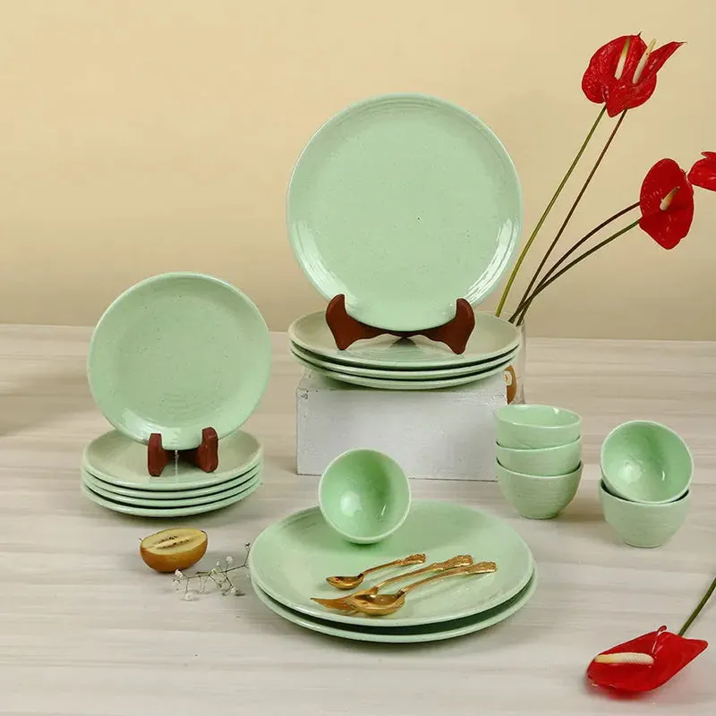 Lemongrass Handmade Dinner Set - 16 Piece Set media 1